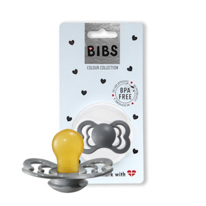 BIBS SUPREME Smoczek uspakajający hevea Smoke M