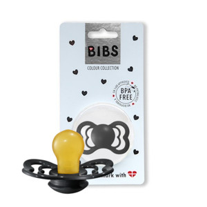 BIBS SUPREME Smoczek uspakajający hevea Black M