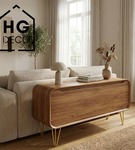 Metalowa noga hairpin do komody szafki RTV do pufy trzy pręty złota TL20 cm