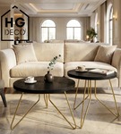 Noga meblowa metalowa noga do stolika kawowego FIN 50 cm złota