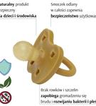 HEVEA  Smoczek okrągły 3-36m Turmeric