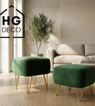 Metalowa noga hairpin do komody szafki RTV do pufy trzy pręty złota TL25 cm