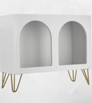 Metalowa noga hairpin do komody szafki RTV do pufy trzy pręty złota TL15 cm
