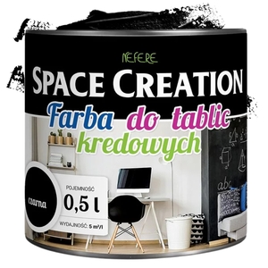 Farba do tablic kredowych czarna 0,5 L Space Creation