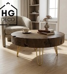 Metalowa noga hairpin do komody szafki RTV do pufy trzy pręty złota TL20 cm