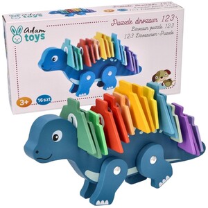 Dinozaur z cyferkowymi puzzlami Adam Toys