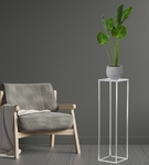 Kwietnik stojak na kwiatki PREMIUM HG DECO srebrny 20/75 cm
