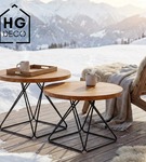 Stelaż noga do stolika kawowego DIAMOND 51 cm czarna