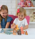 Układanka sensoryczna dotykowa safari Adam toys