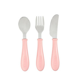 Sztućce ze stali nierdzewnej 12 m+ Old Pink Beaba
