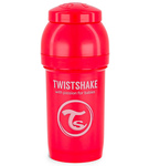 Butelka antykolkowa 180ml perłowa czerwona Twistshake