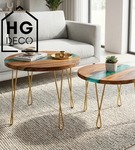 Metalowa noga twist hairpin do stolika kawowego dwa pręty noga złota DX40 cm