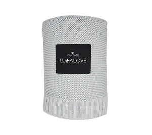 Bambusowy kocyk szary Lullalove