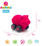 Świnka na kółkach różowa zabawka sensoryczna Rubbabu