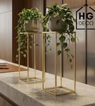 Kwietnik stojący metalowy stojak na kwiaty na jedną doniczkę PREMIUM 60 cm