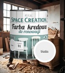 Farba restauracyjna kredowa 1,0 L biała Space Creation