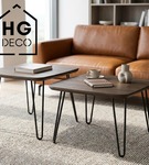 Metalowa noga hairpin do stolika kawowego dwa pręty noga loftowa DP40 cm