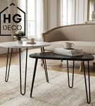 Metalowa noga hairpin do stolika kawowego dwa pręty noga loftowa DP40 cm