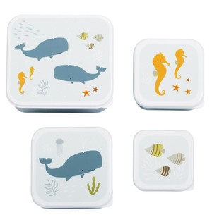Lunchbox zestaw pudełek na przekąski ocean ALLC