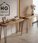 Metalowa noga hairpin legs do stołu biurka trzy pręty noga loftowa TL70 cm