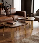 Metalowa noga hairpin legs do stolika kawowego trzy pręty noga złota TL50 cm