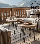 Metalowa noga twist hairpin do stolika kawowego dwa pręty noga loftowa DX50 cm