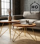 Noga meblowa metalowa noga do stolika kawowego FIN 40 cm złota