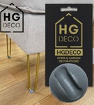 Podkładka ochronna szara z tworzywa pod nogi meblowe hairpin HGDECO