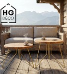 Noga meblowa metalowa noga do stolika kawowego FIN 50 cm złota Zestaw 3 szt.