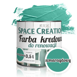 Farba remontowa kredowa szmaragdowy 0,5 L Space Creation