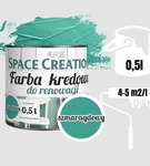 Farba remontowa kredowa szmaragdowy 0,5 L Space Creation