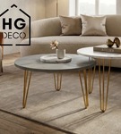 Metalowa noga hairpin legs do stolika kawowego trzy pręty noga złota TL50 cm