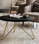 Noga meblowa metalowa noga do stolika kawowego FIN 40 cm złota Zestaw 3 szt.