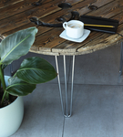 Metalowa noga meblowa loft hairpin trójnoga 40 cm 