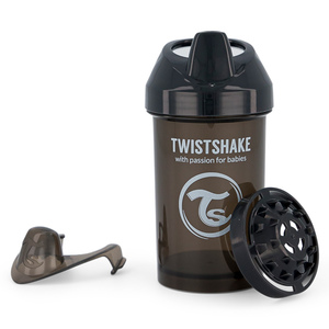 Kubek niekapek z mikserem 300ml czarny Twistshake