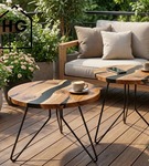 Noga meblowa metalowa noga do stolika kawowego FIN 40 cm czarna