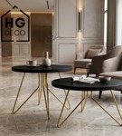 Noga meblowa metalowa noga do stolika kawowego FIN 50 cm złota