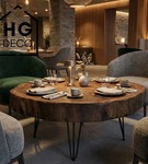 Metalowa noga do komody hairpin legs do pufy trzy pręty noga loftowa TL25 cm