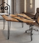 Metalowa noga hairpin legs do stołu biurka trzy pręty noga loftowa TL70 cm