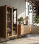 Metalowa noga hairpin do komody szafki RTV do pufy trzy pręty złota TL20 cm