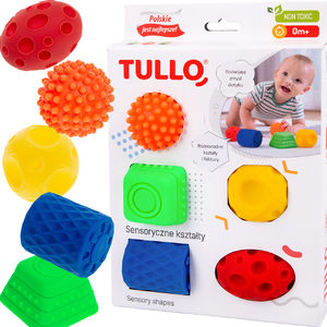 Piłeczki sensoryczne dla dzieci zestaw B 5 szt. Tullo
