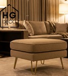 Metalowa noga do szafki / komody / pufy / złota DP25 cm