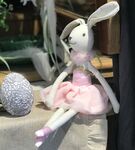 Różowa baletnica króliczka tancerka Wilberry Toys