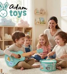 Gitara zabawka muzyczna dla dziecka drewniana ADAM TOYS