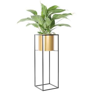 Kwietnik TOWER złoto-czarny 70 cm