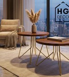 Noga meblowa metalowa noga do stolika kawowego FIN 50 cm złota