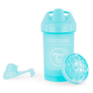 Kubek niekapek z mikserem 300ml niebieski Twistshake
