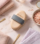 Szczotka do masażu ciała na sucho miękka naturalna szczecina MORELKOWE