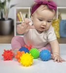 Zestaw piłeczek sensorycznych 8szt kolor M Tullo