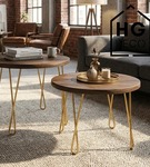 Metalowa noga twist hairpin do stolika kawowego dwa pręty noga złota DX40 cm